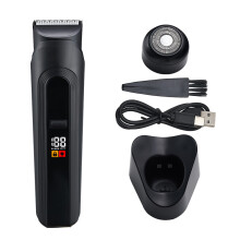 Tondeuse électrique pour le corps des hommes - Rasoir intime sûr et étanche avec écran LCD - Rasoir professionnel pour les zones sensibles