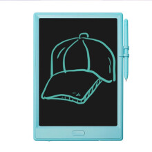 10 inch LCD-schrijfbord voor kinderen, handtekenbord, stijl: lichtblauw monochroom