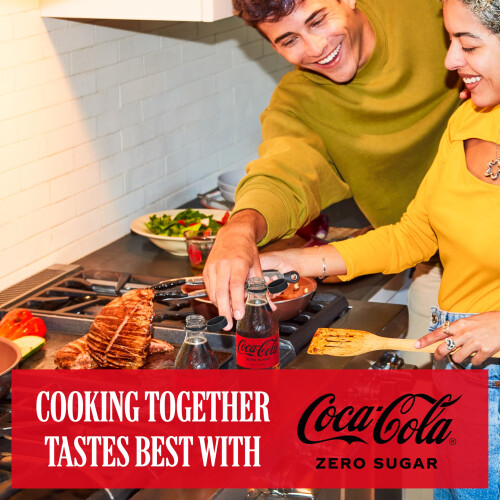 Coca Cola Zero Sugar 12 x 500ml PET, Black 2
