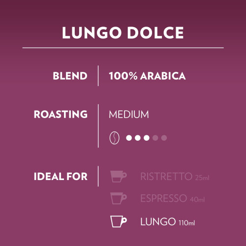Lavazza Lavazza A Modo Mio Lungo Dolce 36 Coffee Capsules with Aromatic Notes 2