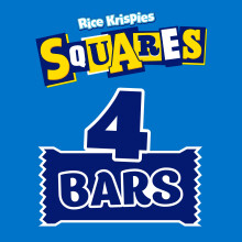 Kelloggs Rice Krispies Squares Chocolate Caramel Snack Bars Box 4 x 36