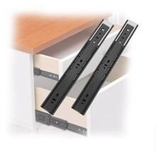 2pcs Soft Close Drawer Slides 22 Inch Black Full Extension Ball Bearing Heavy Duty Drawer Runners