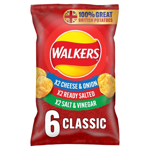 Walkers Walkers Crisp Classic Variety, 25g (6 Pack)