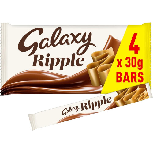 Galaxy Galaxy Chocolate Bars - Smooth Milk Chocolate Multipack 4 x 30g. 1