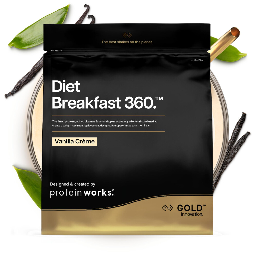 Protein Works | Diet Breakfast 360 - Gold Innovation, On-The-Go Healthy Weight Loss Meal Replacement Shake, Added Caffeine, Low Sugar, Vanilla Crème, - Image 3