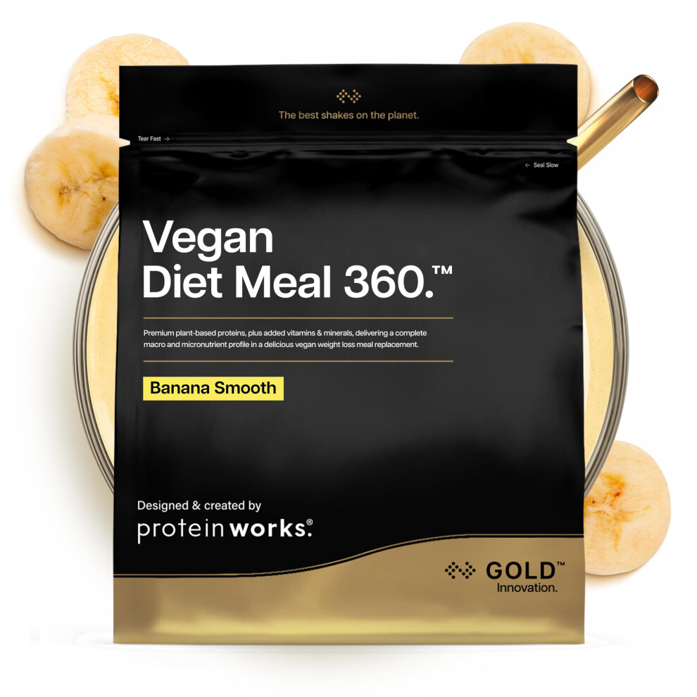 Protein Works Gold | Vegan Diet Meal 360 - Innovation, Vegan Protein, Diet Meal Replacement Shake, Supports Healthy Weight Loss, Low Sugar, High Fibre