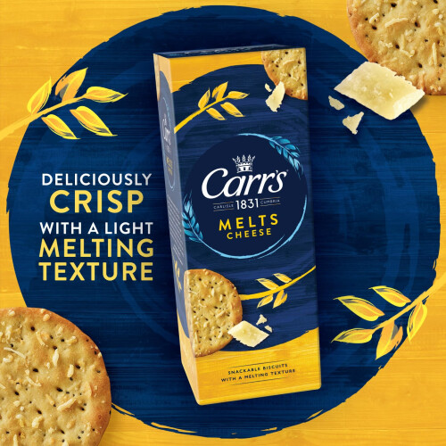 Carr's Melts Cheese Crackers, 150 g (Pack of 1) 1