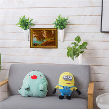 ODOOKON 6 x Geometric Plastic Wall Planters, Mini Succulent Planter Vase Artificial Flower for Wall Decoration, 15 x 7 cm, Home Decorations