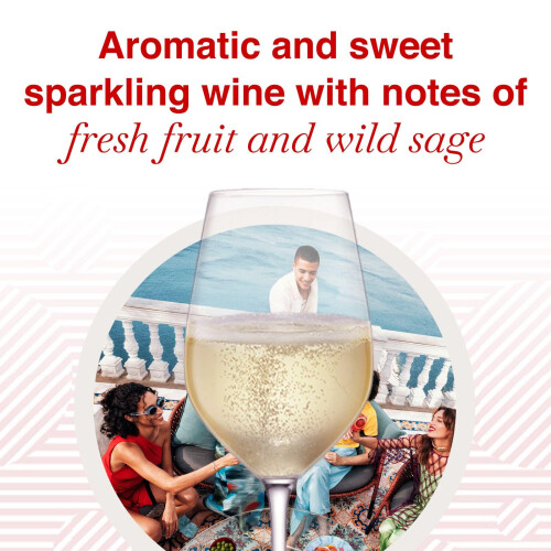 MARTINI Asti Sparkling Wine, Medium Sweet Italian, 7.5% ABV, 75cl 2