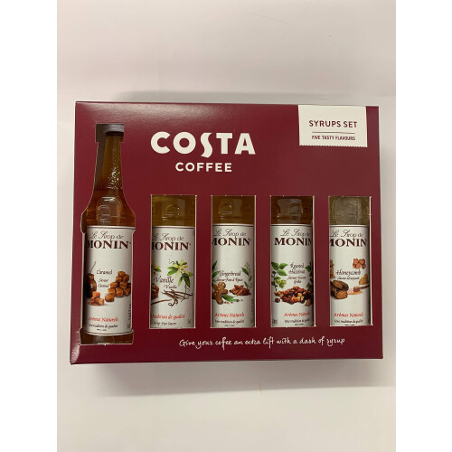 Costa Coffee Costa Coffee Syrups Gift Set 5 Pack New