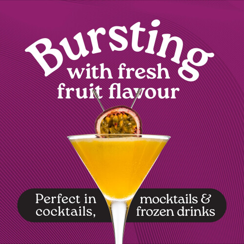 Finest Call Passion Fruit Puree | 1 Litre Bottle | Real Fruit | 2