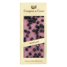 Tableta de Chocolate Rubí Comptoir du Cacao con Arándanos 90g