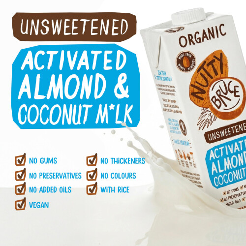 Nutty Bruce - Unsweetened Activated Almond & Coconut Milk 1
