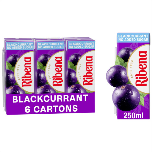 Ribena Ribena Blackcurrant Juice Drink 250ml - No Added Sugar