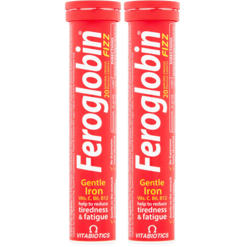Feroglobin Fizz, Effervescent Iron Tablets Vitabiotics (Pack of 2) 1