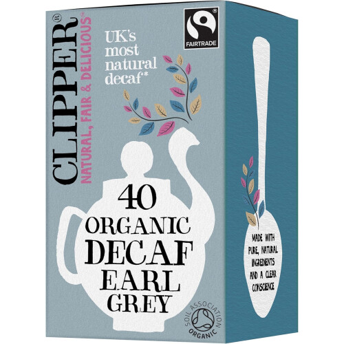 Clipper Organic Decaf Earl Grey Tea Bags, 40 Count 1