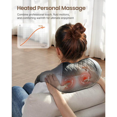 RENPHO RENPHO Neck Massager, Back Massage with Heat, Deep Tissue Kneading 2