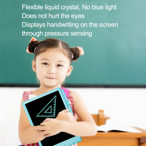 Παιδικός πίνακας γραφής LCD 10 ιντσών, χειροποίητος, στυλ: Ανοιχτό μπλε μονόχρωμο 2