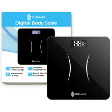 XShield Digital Bathroom Scale | High Precision Body Weight Scale with 180kg/400
