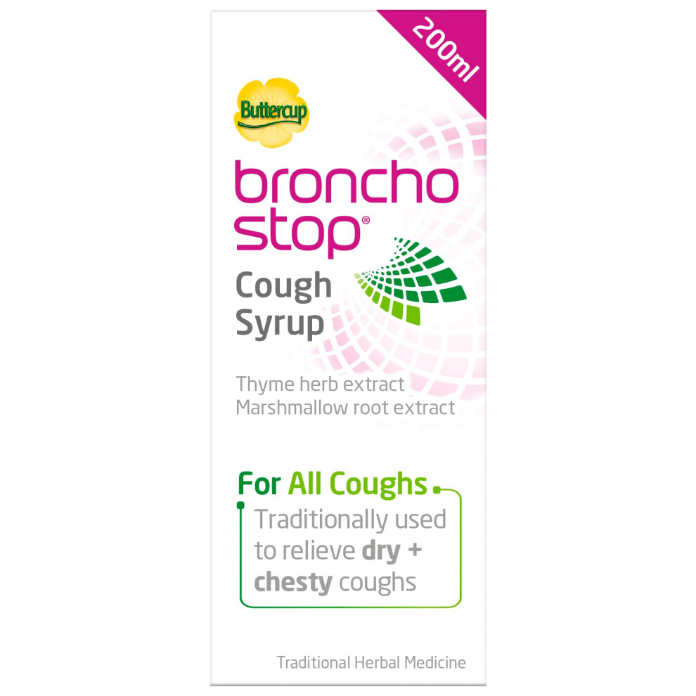 Bronchostop Cough Syrup 200Ml - Used For Relief For Dry Or Chesty