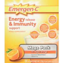 Emergen-C Multiminerals For Adults, With Vitamin C, Super Orange 24pk