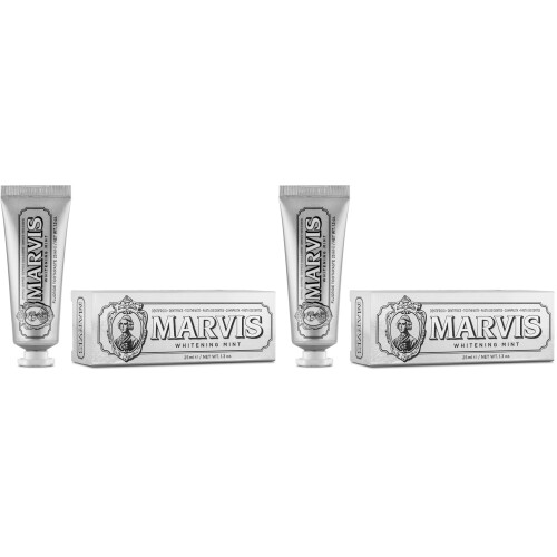 Marvis Marvis Whitening Mint Toothpaste, 25 ml (Pack of 2) 1