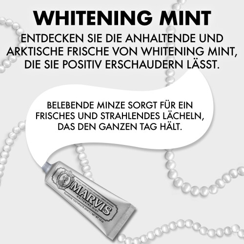Marvis Marvis Whitening Mint Toothpaste, 25 ml (Pack of 2) 2