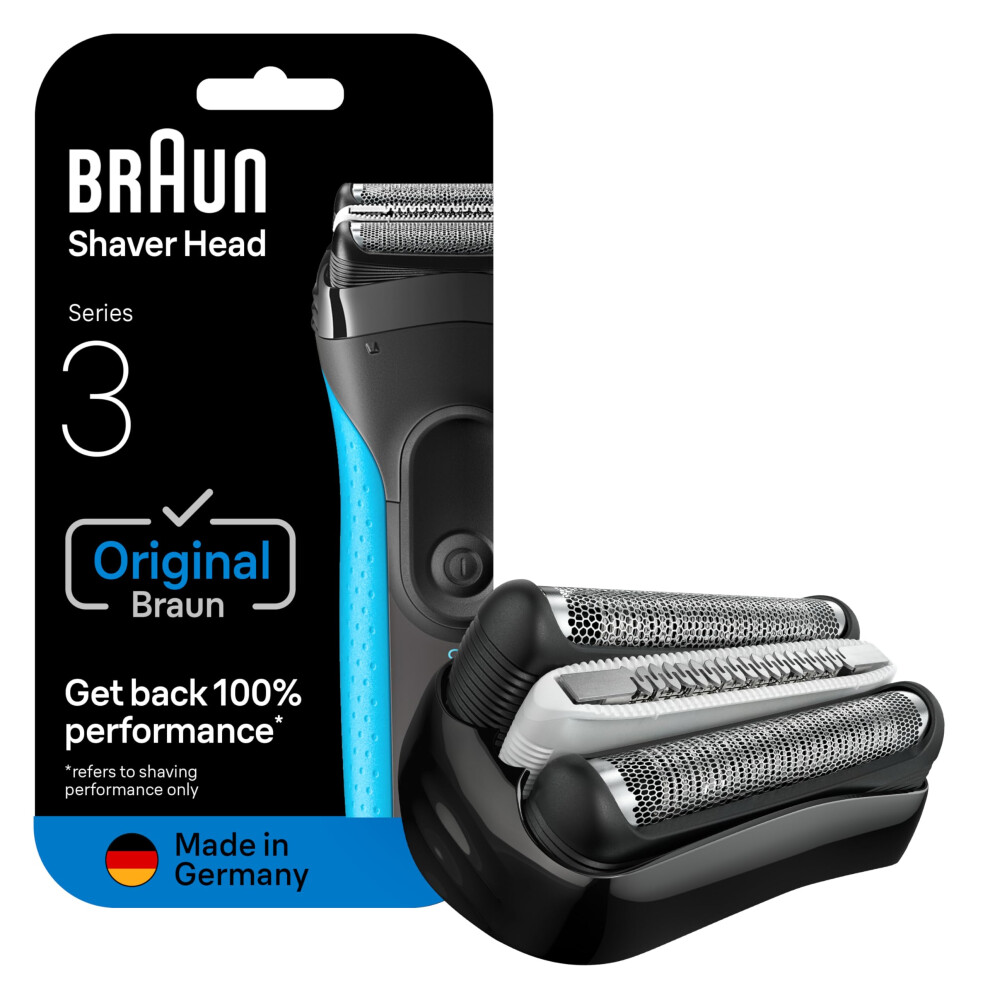 Braun Series 3 32B Foil & Cutter Head, Compatible With Models 3000S, 3010S, 3040S, 3050Cc, 3070Cc, 3080S, 3090Cc (Packaging May Vary)