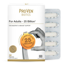 Pro-Ven Probiotics for Adults Digestive Health & Immune System Support | 25 Billion CFU & Multivitamin Supplement | High-Strength Gut Support | 30 Ca