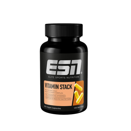 ESN Vitamin Stack, 120 Capsules with All Essentials Vitamins - Laboratory Tested, Made in Germany 1