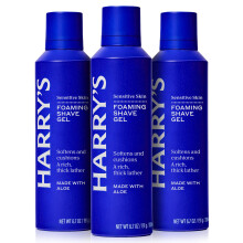 Harry's Shave Gel, Formulated with an Aloe Enriched Formula, 200ml, Pack of 3