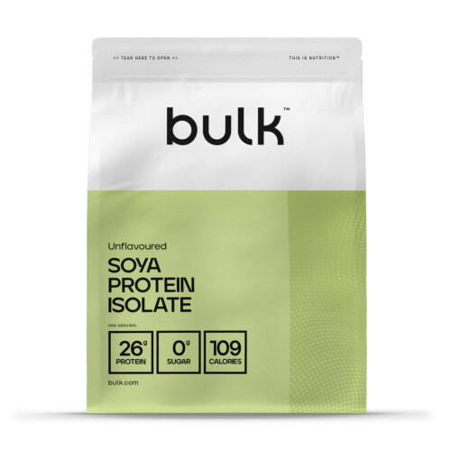 Bulk Soya Protein Isolate Powder, Vegan Protein Shake, Unflavoured, 2.5 kg