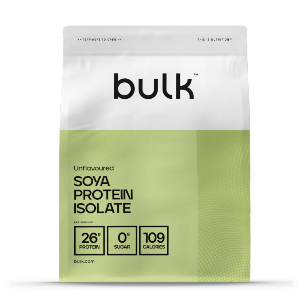 Bulk Soya Protein Isolate Powder, Vegan Protein Shake, Unflavoured, 1