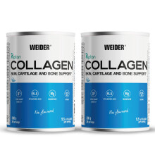 Weider Duo Pack Collagen, Weider Collagen, with Hyaluronic Acid, Magnesium and Vitamin C, 100% Peptan, Zero Fat., Sugar Zero, Keto, 600g