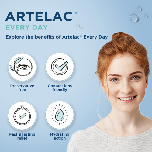Artelac Eye Drops for Dry Eyes, Every Day, 10 ml 2