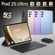 Lila 2026 Pad 25 Ultra 10,1 Zoll 4+32 GB Octa-Core 4G Dual-Kamera-Tablet
