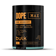 Bulk Dope Max Pre-Workout Powder | 563 g | 25 Servings | High Caffeine 200mg | 5g Beta Alanine | 3g Creatine | AAKG & Citrulline Blend | Vitamin B6 |