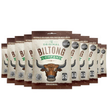 Original Biltong Big Bag High Protein Healthy Snack Made from British & Irish Beef by The Original Biltong Company (10 x 30g, Original)