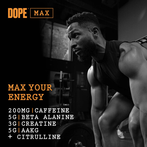 Bulk Dope Max Pre-Workout Powder, 563 g, 3g Creatine 2