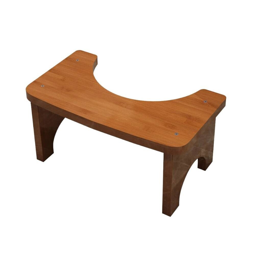 Tauoh Not-Slip Toilet Stool Bathroom Toilet Stool Bamboo Squatting Toilet Stool Squat Toilet Stool Toilet Footstool
