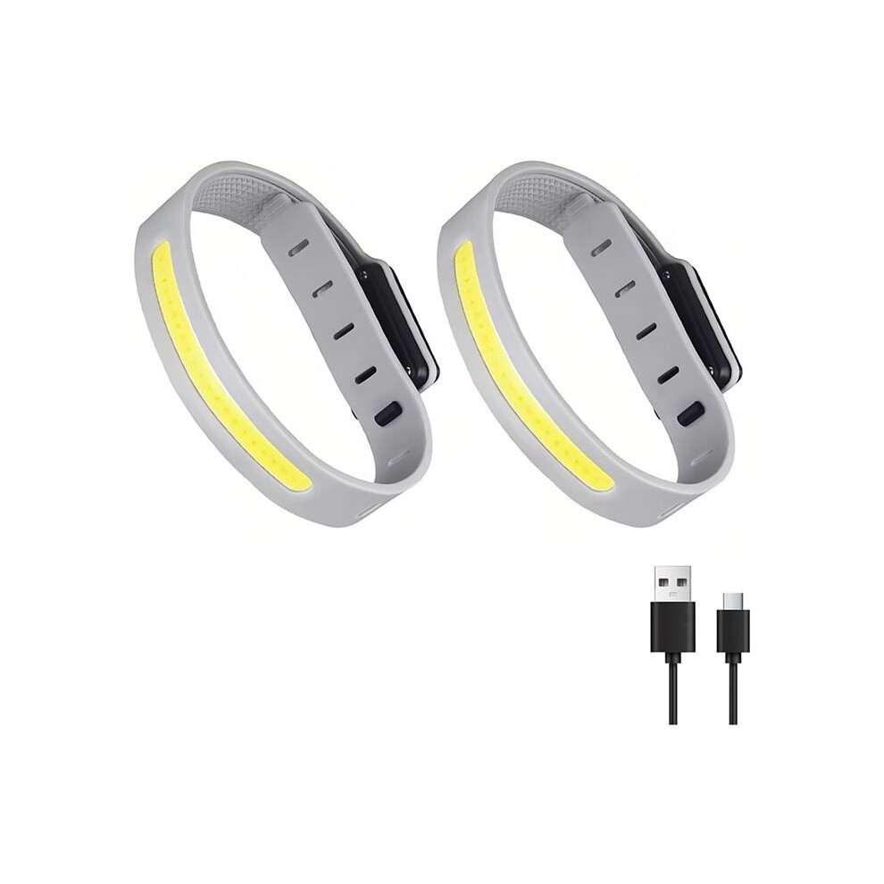 2Pcs Armband Running With Reflective Arm Bands Cob Bracelet Rechargeable Outdoor Flashing Safety For Night Runner Light 6032252200420