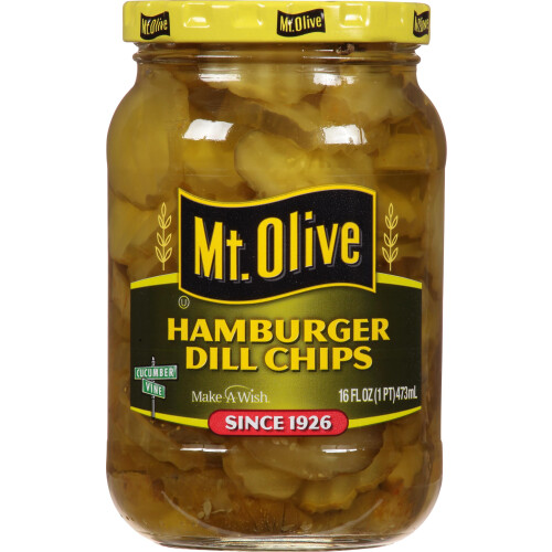 Mt. Olive Hamburger Dill Chips 473ml (Pack of 3)