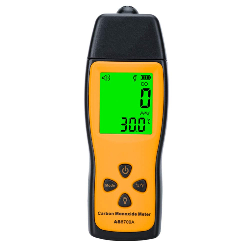 Portable Carbon Monoxide Detector 01000 Ppm Co Gas Leak Monitor With Lcd And Triple Alarm 9073542205432