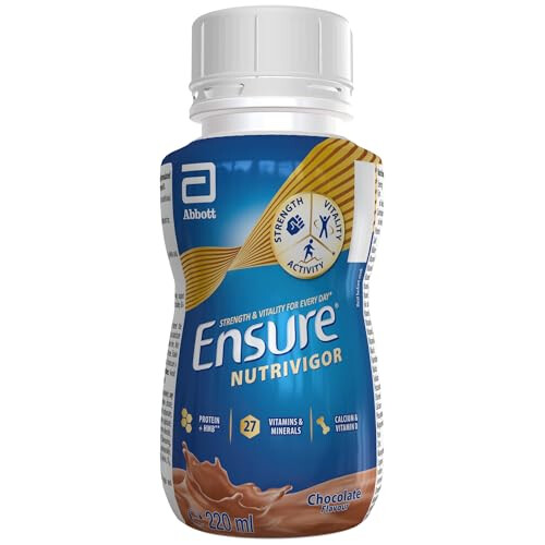 Ensure NutriVigor Nutritional Shake, Chocolate, 8 x 220ml, Boosts Energy 2