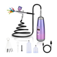 Airbrush Kit for Nails 32PSI Air Brush Kit with Air Compressor Cordless Airbrush Gun Machine for Makeup,Painting,Model
