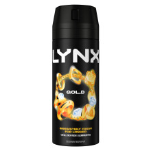 (Buy 1) Lynx Body Spray Gold 48-H High Definition Fragrance Deo For Men, 150ml