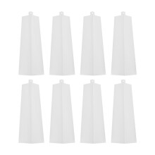 8 Stück Aluminium-Siding-Ecken, 8 Zoll Außen, Weiße Siding-Eckkappen, Glatte Siding-Aluminium-Ecke