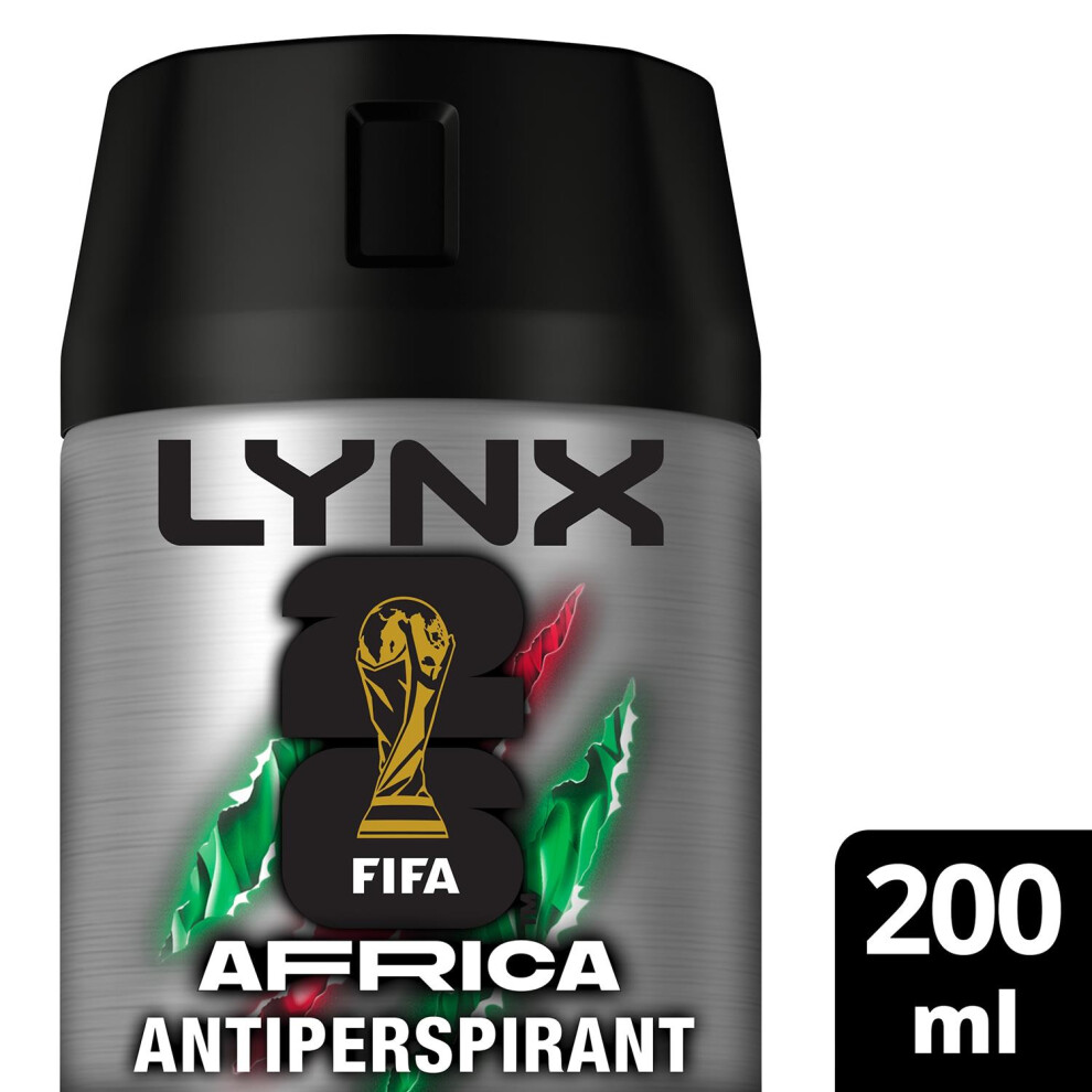 Lynx (Buy 3) Limited Edition Fifa Africa Anti-Perspirant Aerosol Deo Spray 200Ml