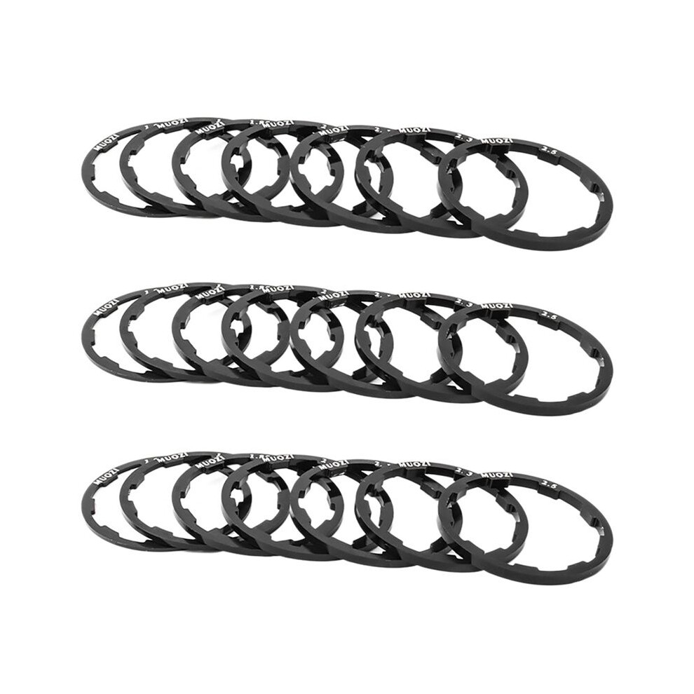 Muqzi 21Pcs Bike Hub Washer Gasket For Mtb Road Bike 7/8/9/10/11/12 Speed Cassette Flywheel Spacer 4712012068157