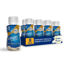 Ensure NutriVigor Nutritional Shake – Vanilla Flavour – 8 x 220ml – Boosts Energ